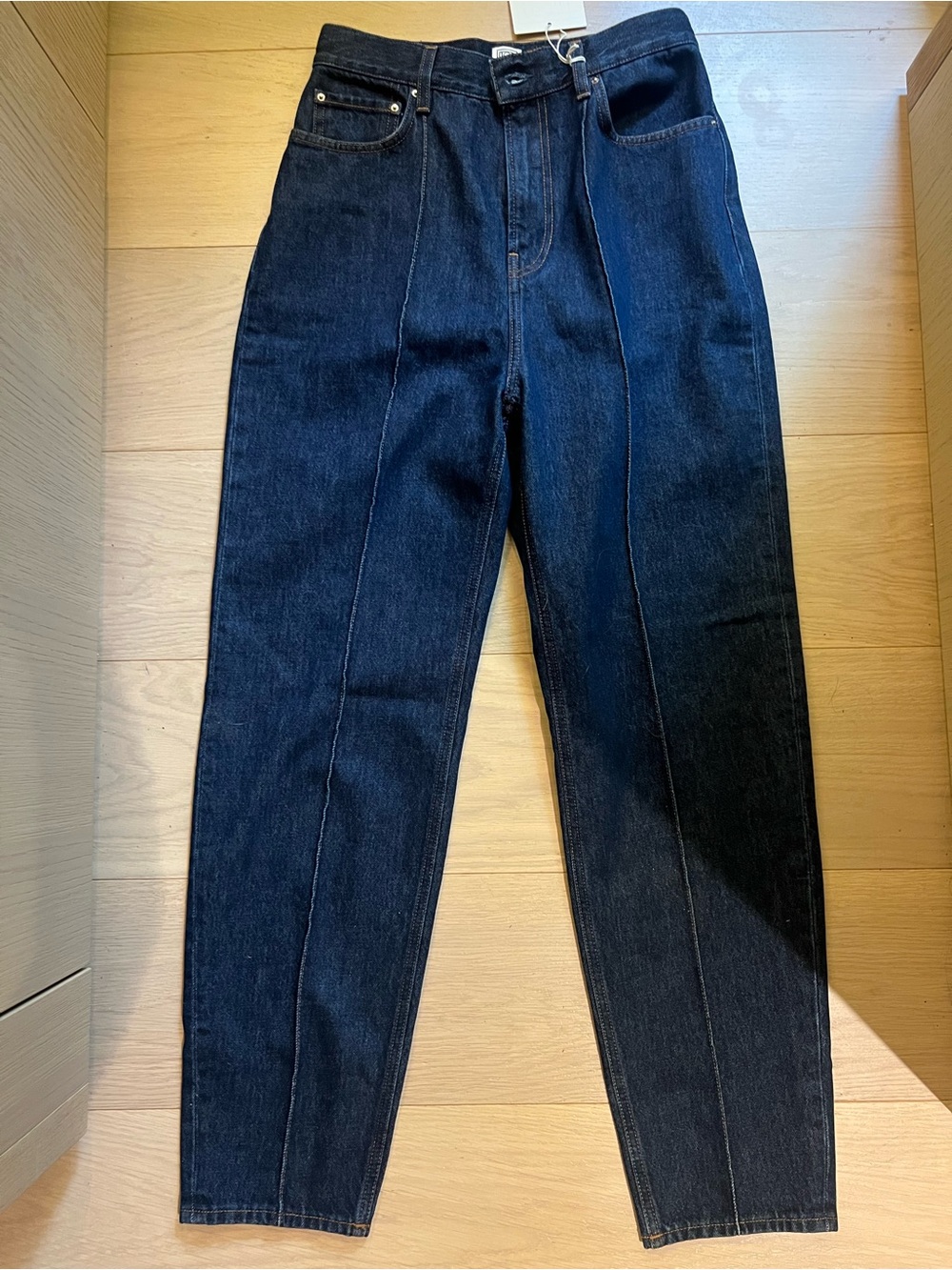 BNWT Totême Tapered Leg Jeans in Dark Blue Denim